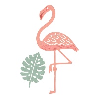 Flamingo-snijvorm met Zag-blad - Misskuty - 2 stuks