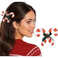 Haarclip met glitterende zuurstok