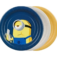 Leuke Minions-bordjes 18 cm - 6 stuks