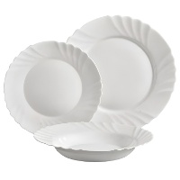 Reliëf servies - 18 stuks