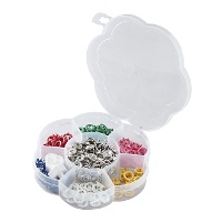 Drukknoopjes van 0,8 cm met bloemendoos - Prym - 60 paar