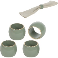 Servetring Royal groen - 4 stuks