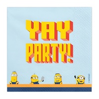 Minions-servetten 16,5 x 16,5 cm - 20 stuks