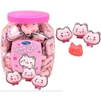 Roze Kattengummies van 18 gr - 50 stuks
