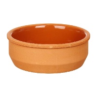Kleurrijke aardewerken schaal van 16 cm - 4 stuks