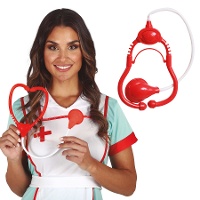 Rood-witte stethoscoop - 43 cm