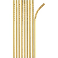 Metallic Gevouwen Papieren Rietjes - 24 Stuks