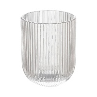 Glas van 250 ml met gegraveerde transparante strepen