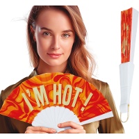 Opvouwbare waaier met tekst 