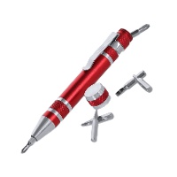 Metalen multitool met 6 verwisselbare accessoires - 1 stuk