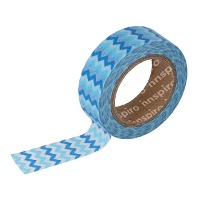 Washi tape van 10 m met zigzagpatroon - 1 stuk