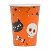 Halloween Boo Beker 250 ml - 6 stuks