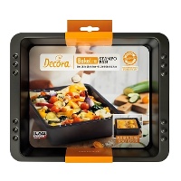 Rechthoekige bakvorm van 28,5 x 23,5 x 7,3 cm - Decora