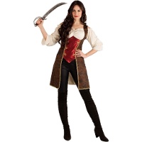 Luxe piratenkostuum voor dames