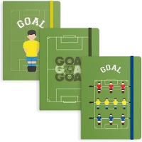 Voetbalnotitieboekje 19 x 13 x 1,5 cm