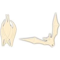 Vleermuizen Chipboard - Artis decor - 2 stuks