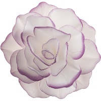 Grote rozenwafels van 12,5 cm met rand - Dekora - 1 eenheid