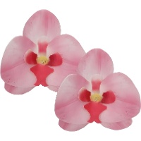 Orchideeën Bloem Wafers 8,5 x 7,5 cm - FunCakes - 10 stuks