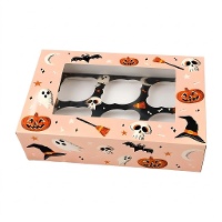 Doos voor 6 Halloween-cupcakes Boo - Azucren