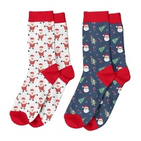Vrolijke Kerstman Sokken - 1 paar
