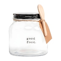 Pot van 0,6 L met lepel Good food