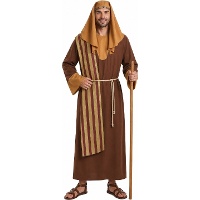 Bruine mannenkostuum van Sint Jozef